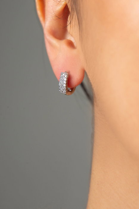 Heliophilia Silver Pendientes de metal con detalles de coral